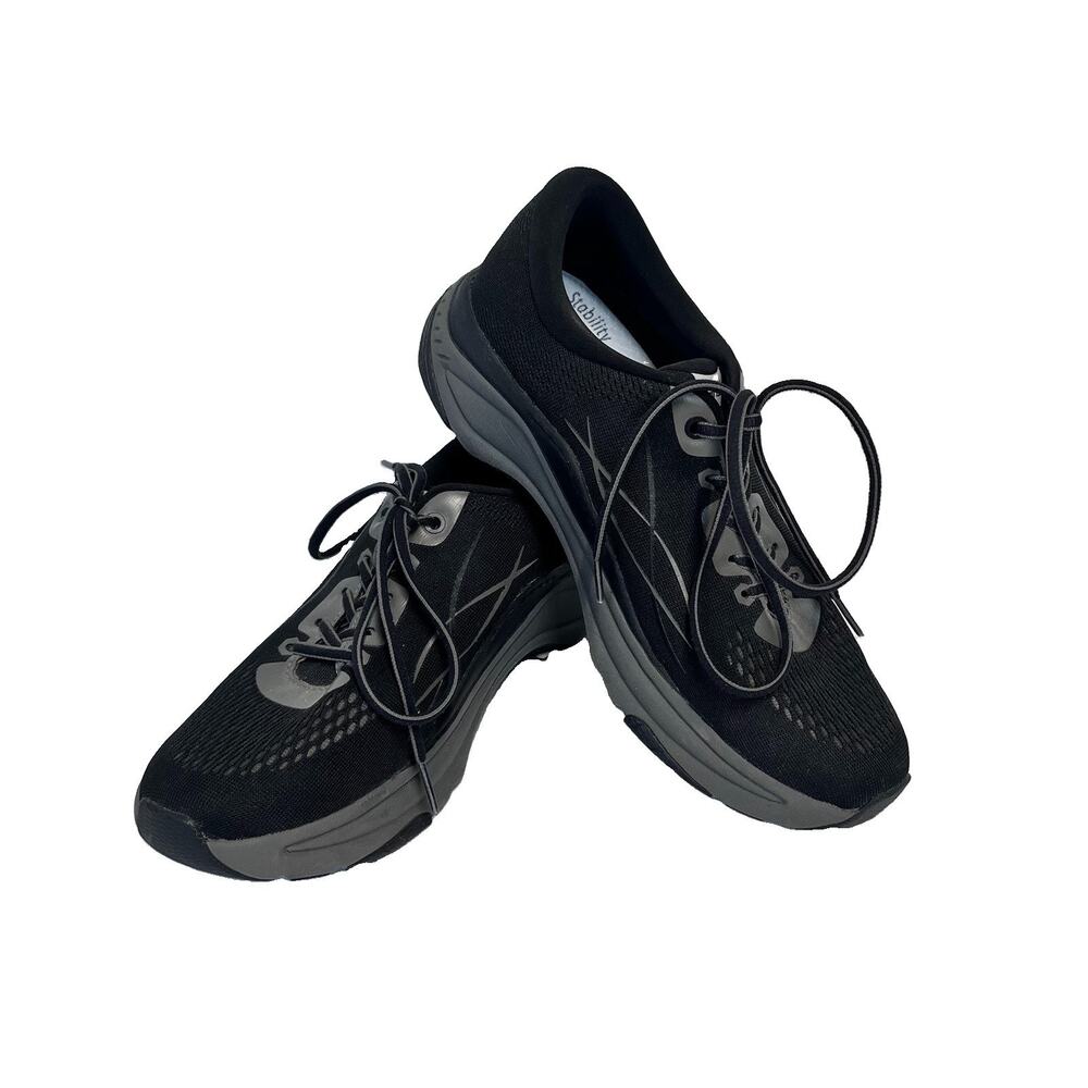 Dansko Black Gray Sneaker Sports Walking Shoes sz 41 Stability Arch Plus Comfort